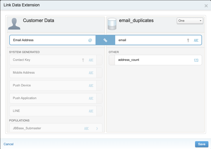 api linking data